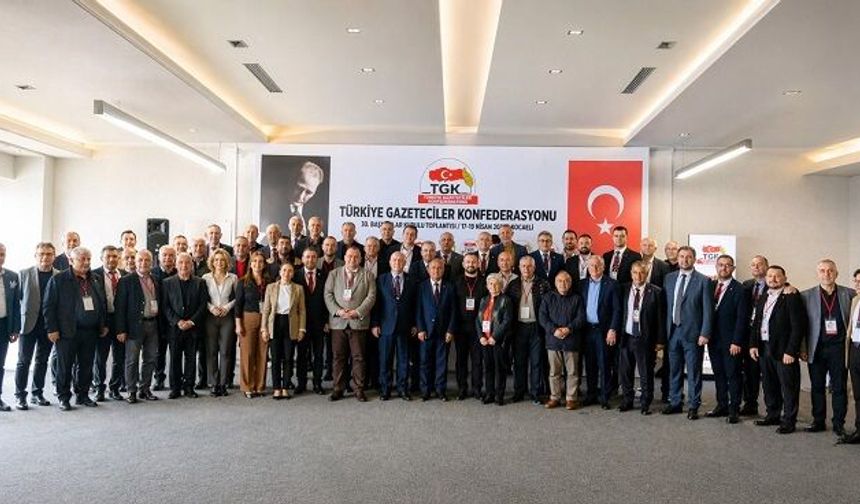 TÜRKİYE GAZETECİLER KONFEDERASYONU KOCAELİ SONUÇ BİLDİRGESİNİ AÇIKLADI